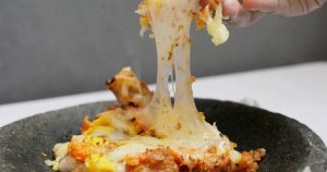 Resep Ayam Keprak Mozarella Sambal Korek